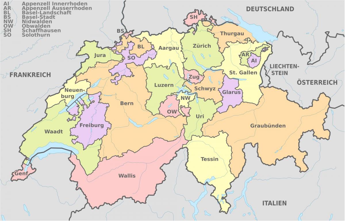 ბაზელი რუკა შვეიცარია