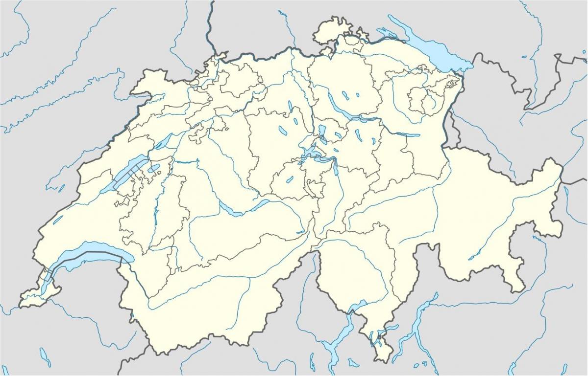 რუკა შვეიცარია ვექტორული რუკა