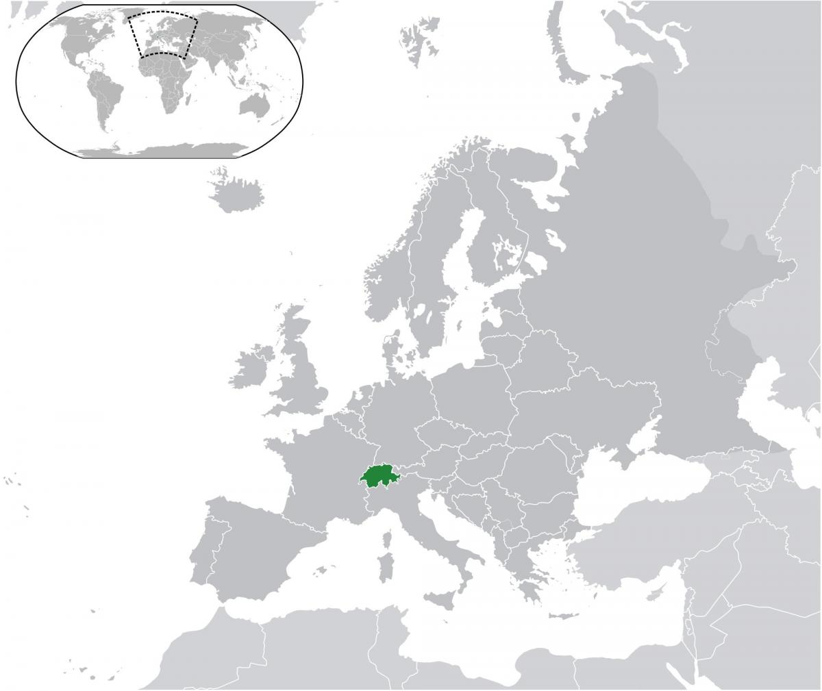 შვეიცარიაში რუკა მსოფლიო