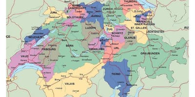 დეტალური რუკა შვეიცარია