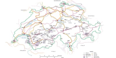 რუკა შვეიცარია მეტრო 