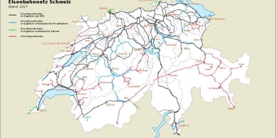 რუკა შვეიცარია პორტები