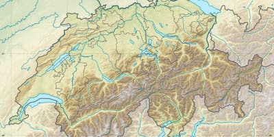 რუკა შვეიცარია რელიეფის