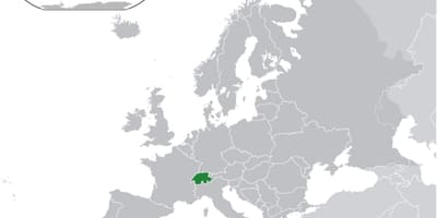 მსოფლიო რუკა გვიჩვენებს, შვეიცარია