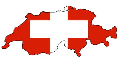 რუკა შვეიცარიის დროშა